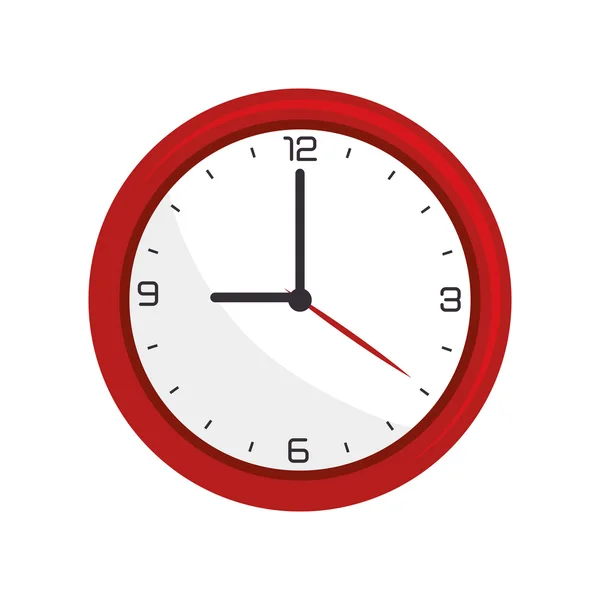 Klok tijd horloge — Stockvector