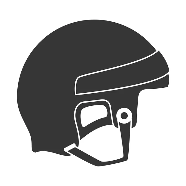 Eishockey-Torhüter mit Helm — Stockvektor