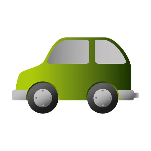 Bio coche verde — Vector de stock