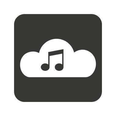 Not müzik siluet simge