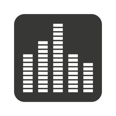 Equalizer'ı dalgalar izole simgesi