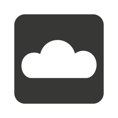 bulut bilgi işlem siluet simge