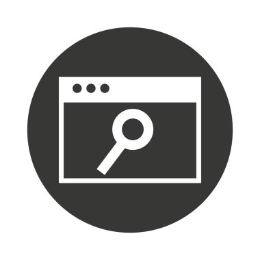 büyüteç izole edilmiş simge ara