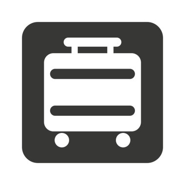 bavul seyahat izole simgesi