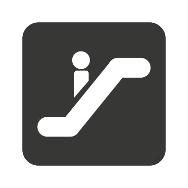 insan merdiven elektrik izole simgesi