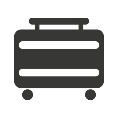 bavul seyahat izole simgesi