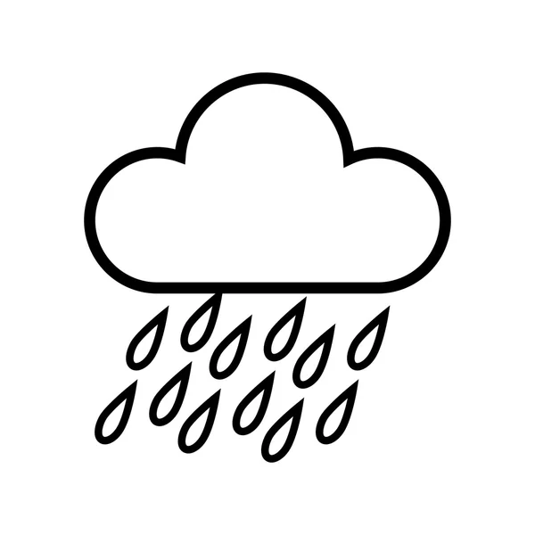 Облачный дождь — стоковый вектор