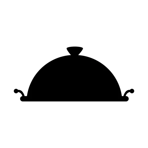 Plat chef nourriture — Image vectorielle