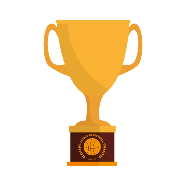 Coupe trophée de basket — Image vectorielle