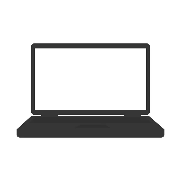 Laptop Bildschirm Computer tragbare Technologie elektronische — Stockvektor