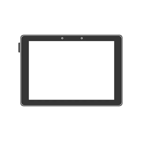 Tablet apparaat schermtechnologie elektronische — Stockvector