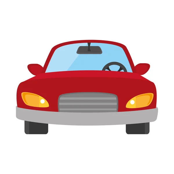 Auto auto voorkant pictogram vector — Stockvector