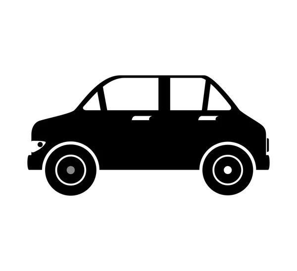 Voiture auto berline côté icône vecteur — Image vectorielle
