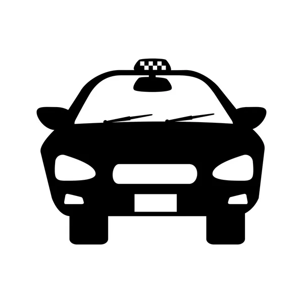 Taxi taxi vehículo de coche — Vector de stock