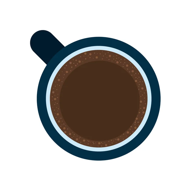 Kahve fincan izole simgesi — Stok Vektör