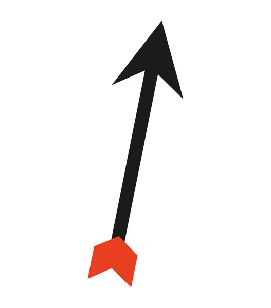 Pijl-omhoog of geïsoleerde pictogram — Stockvector