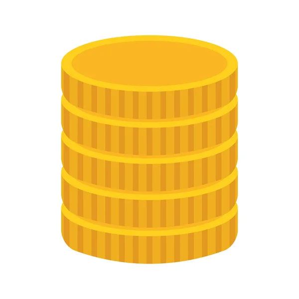 Mynt dollar pengar ikon — Stock vektor