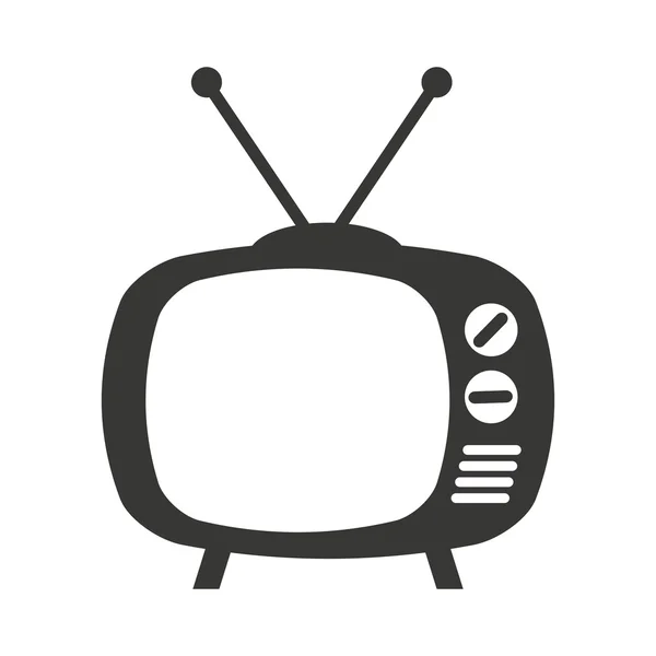 Pantalla tv aislado icono — Archivo Imágenes Vectoriales