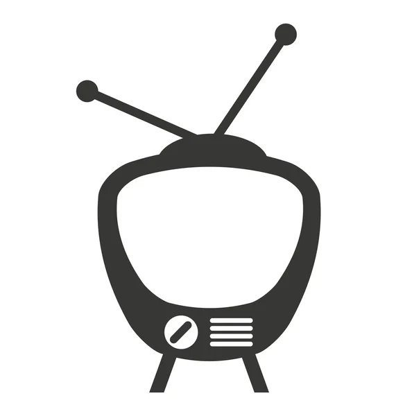 Ikona na białym tle tv — Wektor stockowy