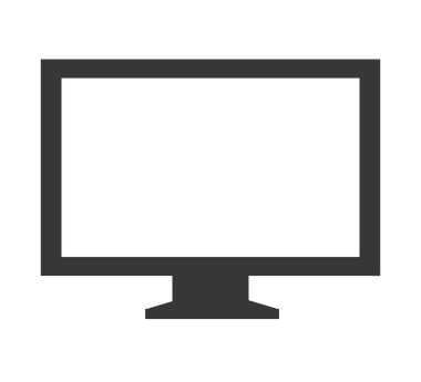 TV izole simge göster