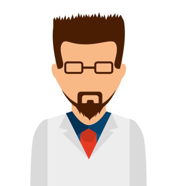 Doktor bilim izole simgesi