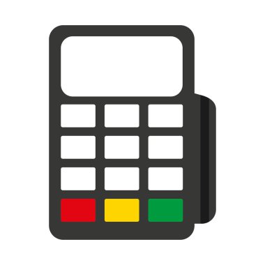 fiş makine izole simgesi