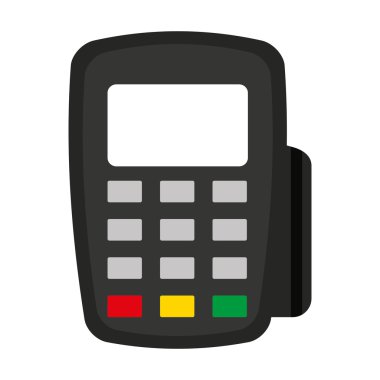 fiş makine izole simgesi