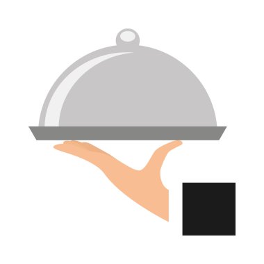 tepsi sunucu çanak izole kutsal kişilerin resmi