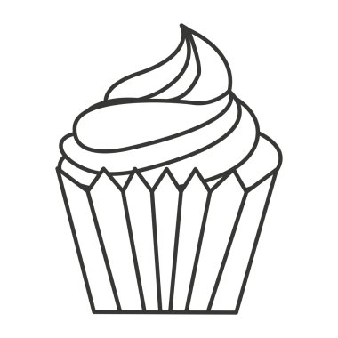 lezzetli kek izole simgesi