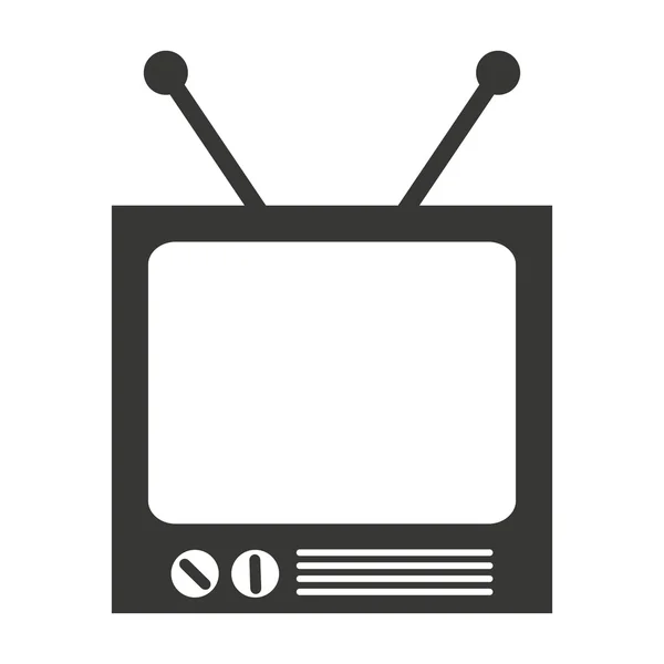 Pantalla tv aislado icono — Archivo Imágenes Vectoriales