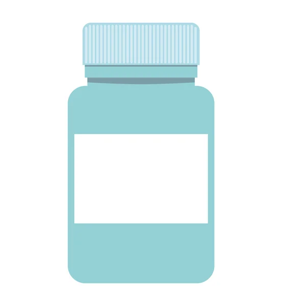 Botella drogas aislado icono — Vector de stock