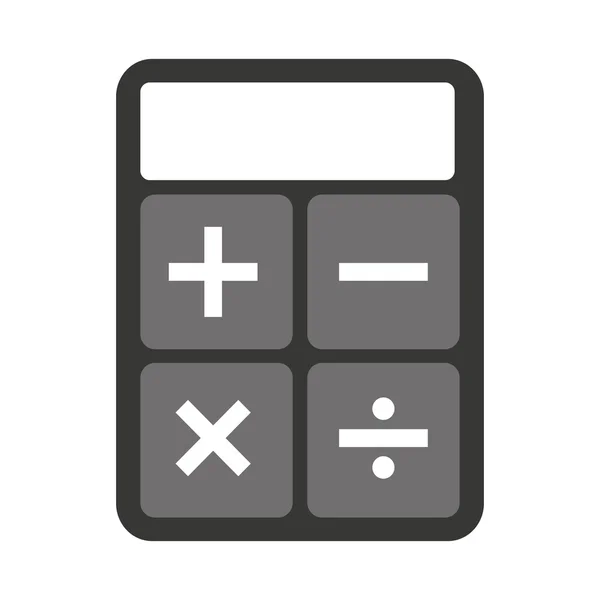 Calculator digital math icon — Stock Vector