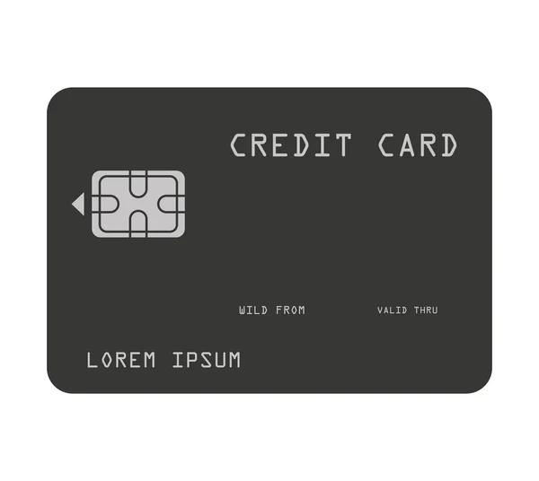 Karta kredytowa banku ikona — Wektor stockowy