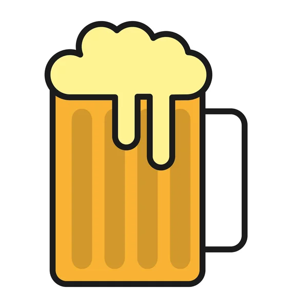 Fresh beer container isolated icon — Stock Vector