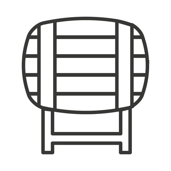 Contenedor de cerveza fresca icono aislado — Vector de stock