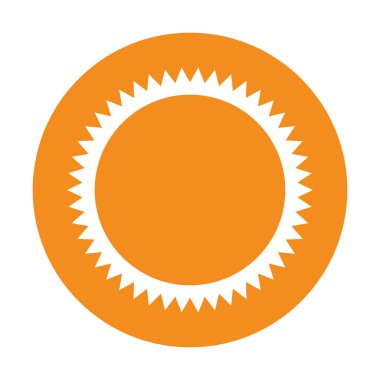 güneş güneşli hava izole simgesi