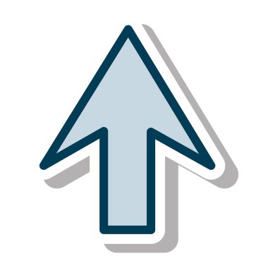 ok sembolü izole simgesini yüklemek