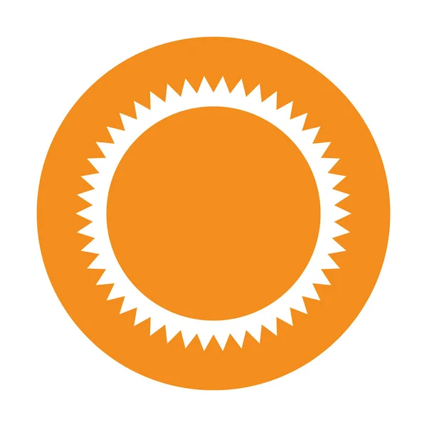 Sol sol tiempo aislado icono — Vector de stock