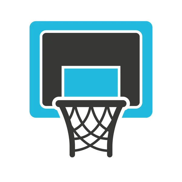 Cesta baloncesto deporte aislado icono — Archivo Imágenes Vectoriales