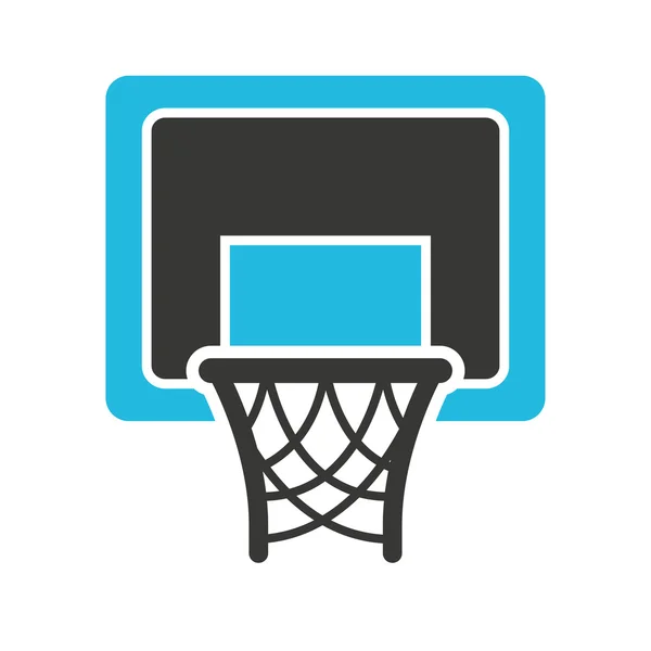 Basket basketball sport isolated icon — Stock Vector