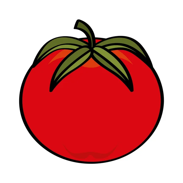 Tomato vegetable pop art — Stock Vector