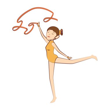 jimnastikçi kız spor