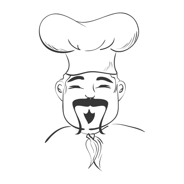 Comida de cocina chef — Vector de stock