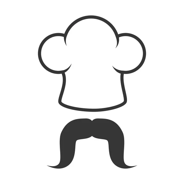 Chef cuisine nourriture — Image vectorielle