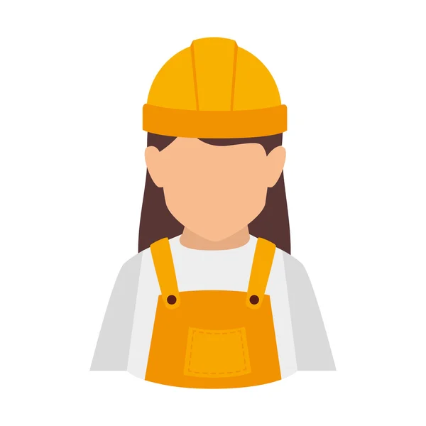 Builder konstruktion arbetaren kvinnor — Stock vektor