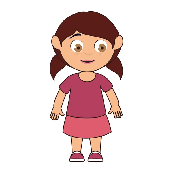 Niña niño niño — Vector de stock