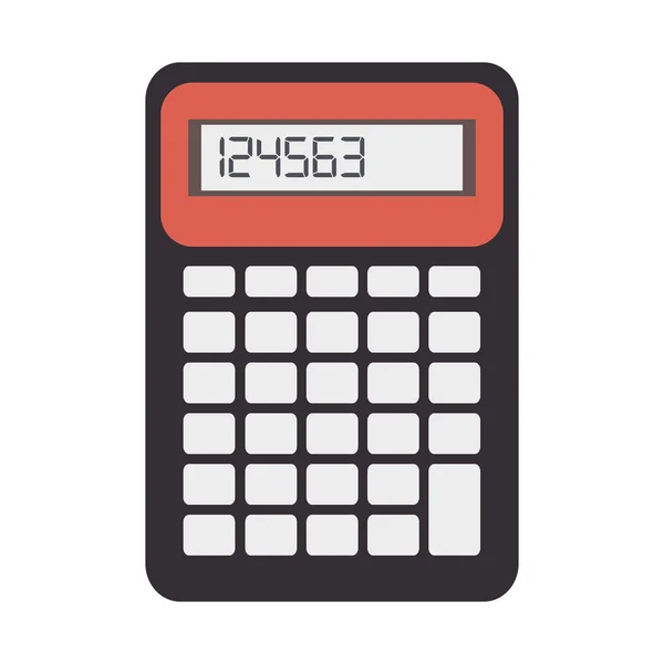 Calculator math nummers — Stockvector