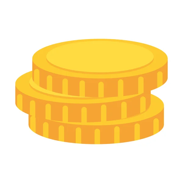 Münzgeldstapel — Stockvektor