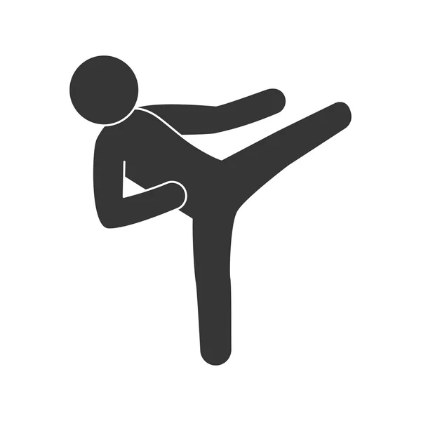 Judo combat homme — Image vectorielle