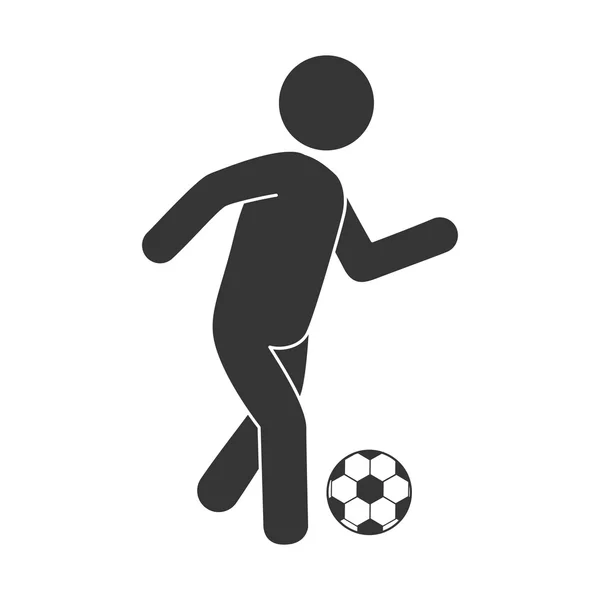 Homme football football — Image vectorielle